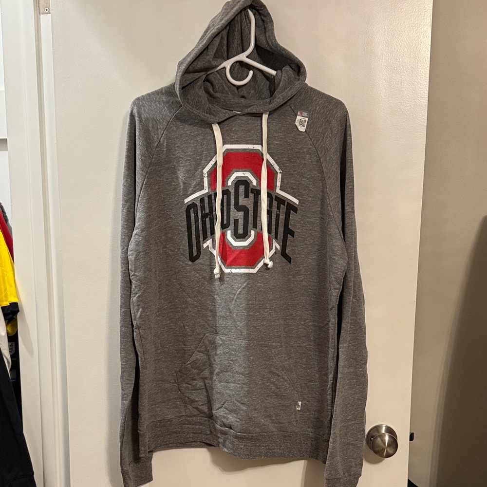OSU Blue 84 Heather Gray Hoodie
